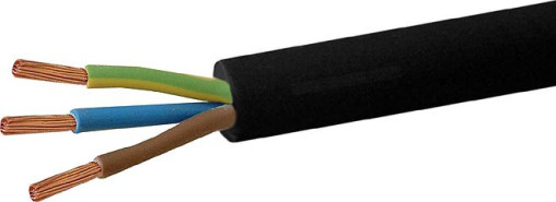 Gummikabel Titanex H07RN-F, 3G1.5, 3 x 1.5mm2,  schwarz